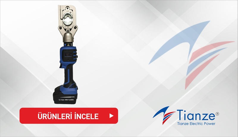 şarjlı pabuc sıkma ve kesme pensesi